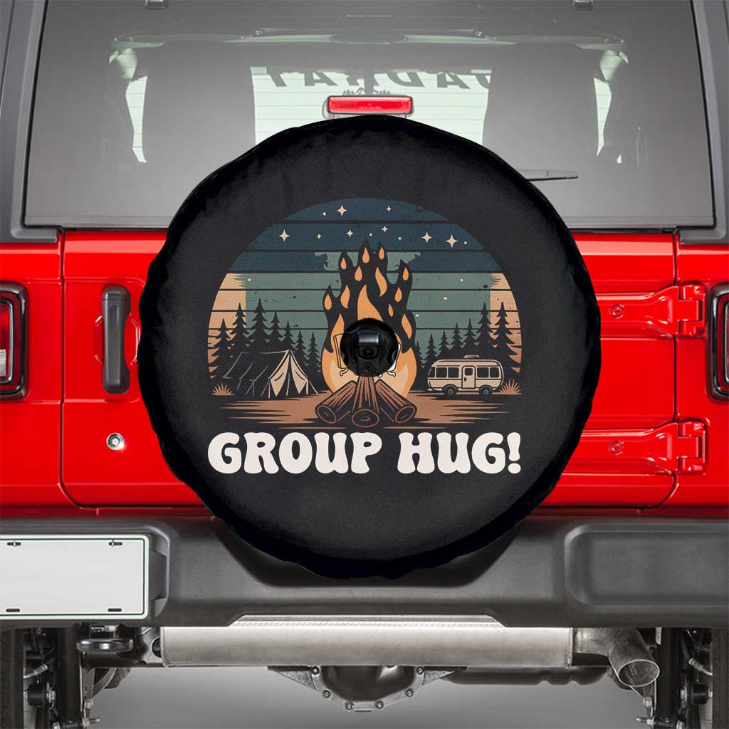 Funny Smores Camping Spare Tire Cover Group Hug - Wonder Print Shop