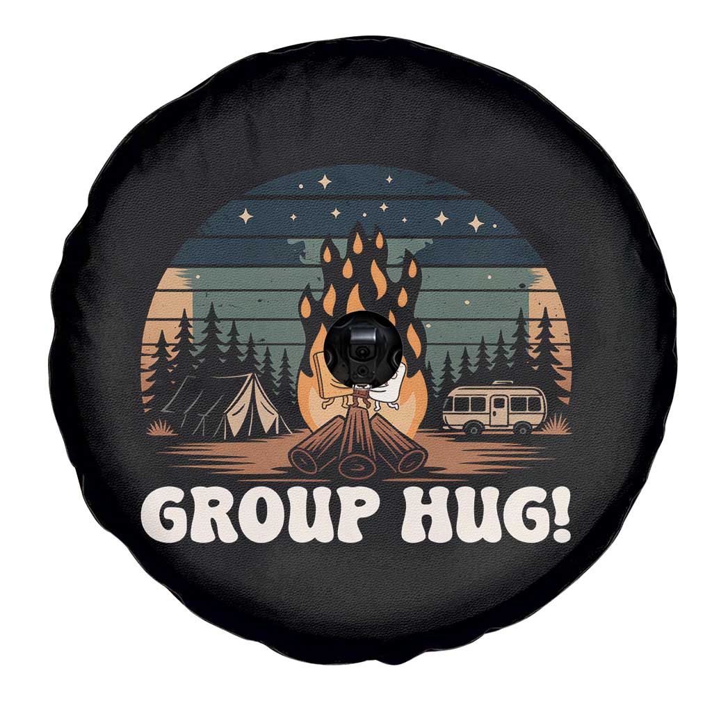 Funny Smores Camping Spare Tire Cover Group Hug - Wonder Print Shop