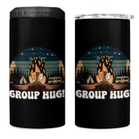 Funny Smores Camping 4 in 1 Can Cooler Tumbler Group Hug