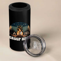 Funny Smores Camping 4 in 1 Can Cooler Tumbler Group Hug