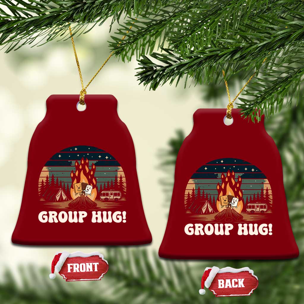 Funny Smores Camping Ceramic Ornament Group Hug - Wonder Print Shop