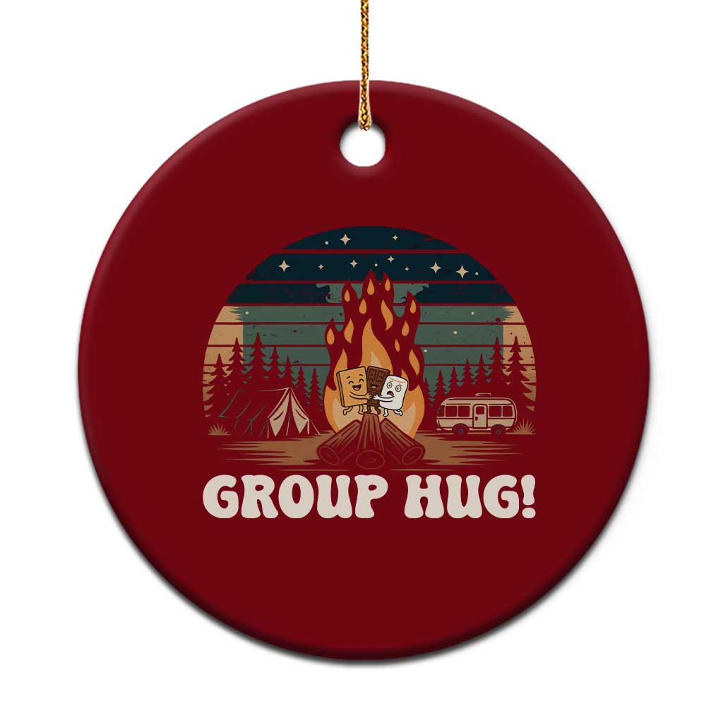 Funny Smores Camping Ceramic Ornament Group Hug - Wonder Print Shop