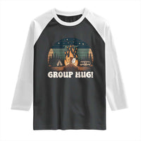 Funny Smores Camping Raglan Shirt Group Hug - Wonder Print Shop