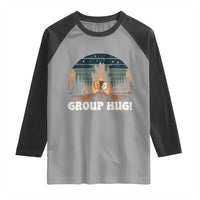 Funny Smores Camping Raglan Shirt Group Hug - Wonder Print Shop