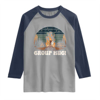 Funny Smores Camping Raglan Shirt Group Hug - Wonder Print Shop