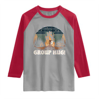 Funny Smores Camping Raglan Shirt Group Hug - Wonder Print Shop