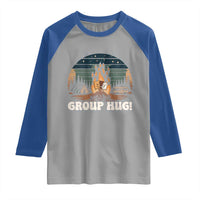 Funny Smores Camping Raglan Shirt Group Hug - Wonder Print Shop