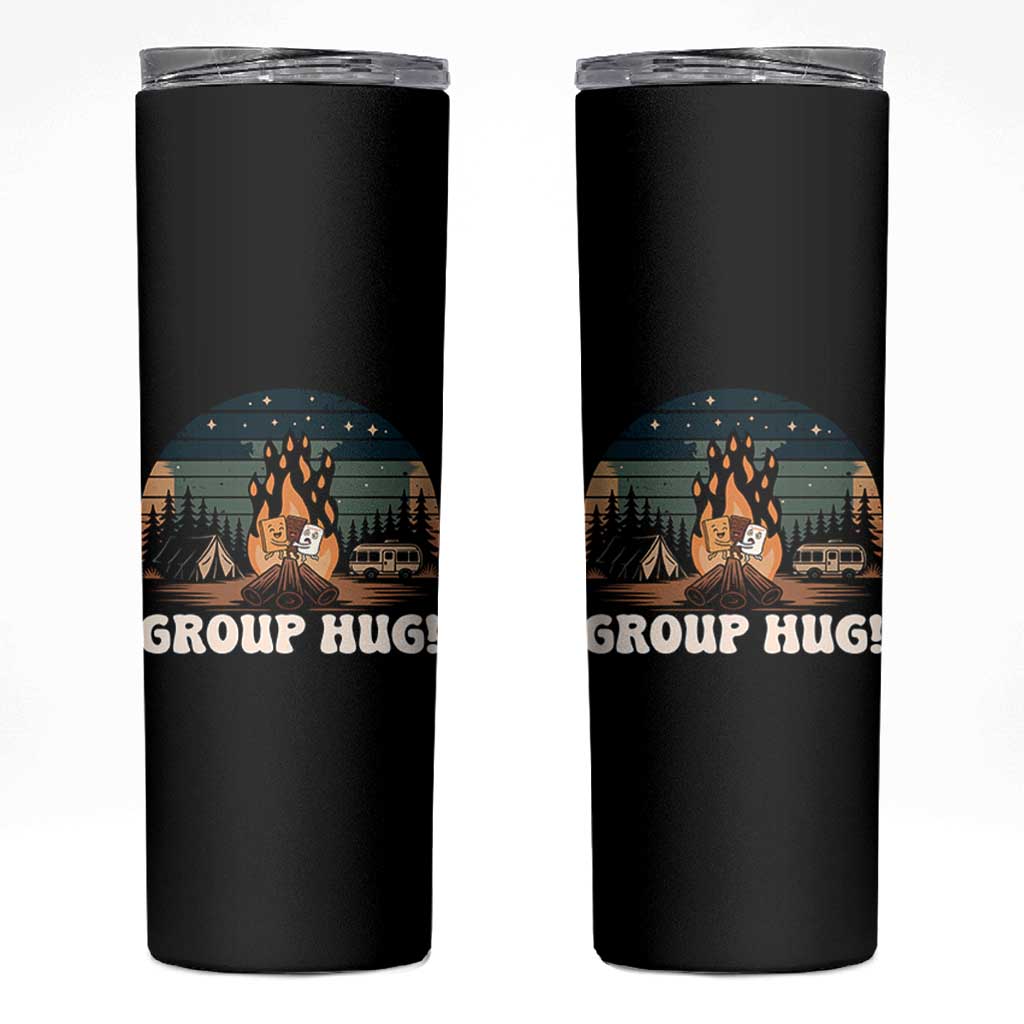 Funny Smores Camping Skinny Tumbler Group Hug