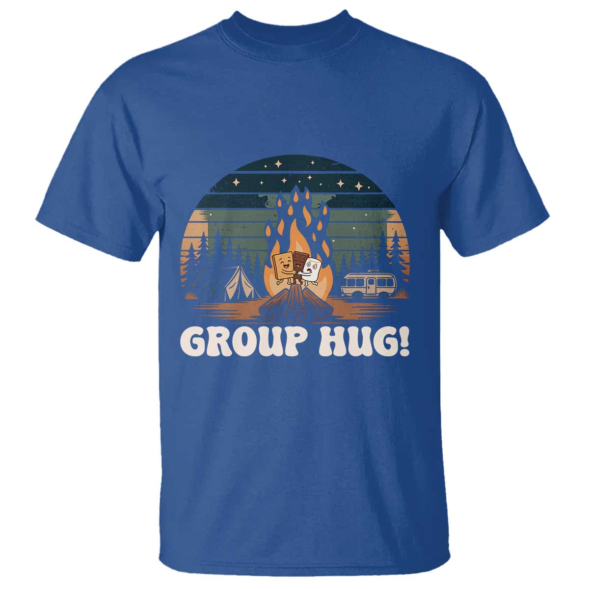 Funny Smores Camping T Shirt Group Hug - Wonder Print Shop