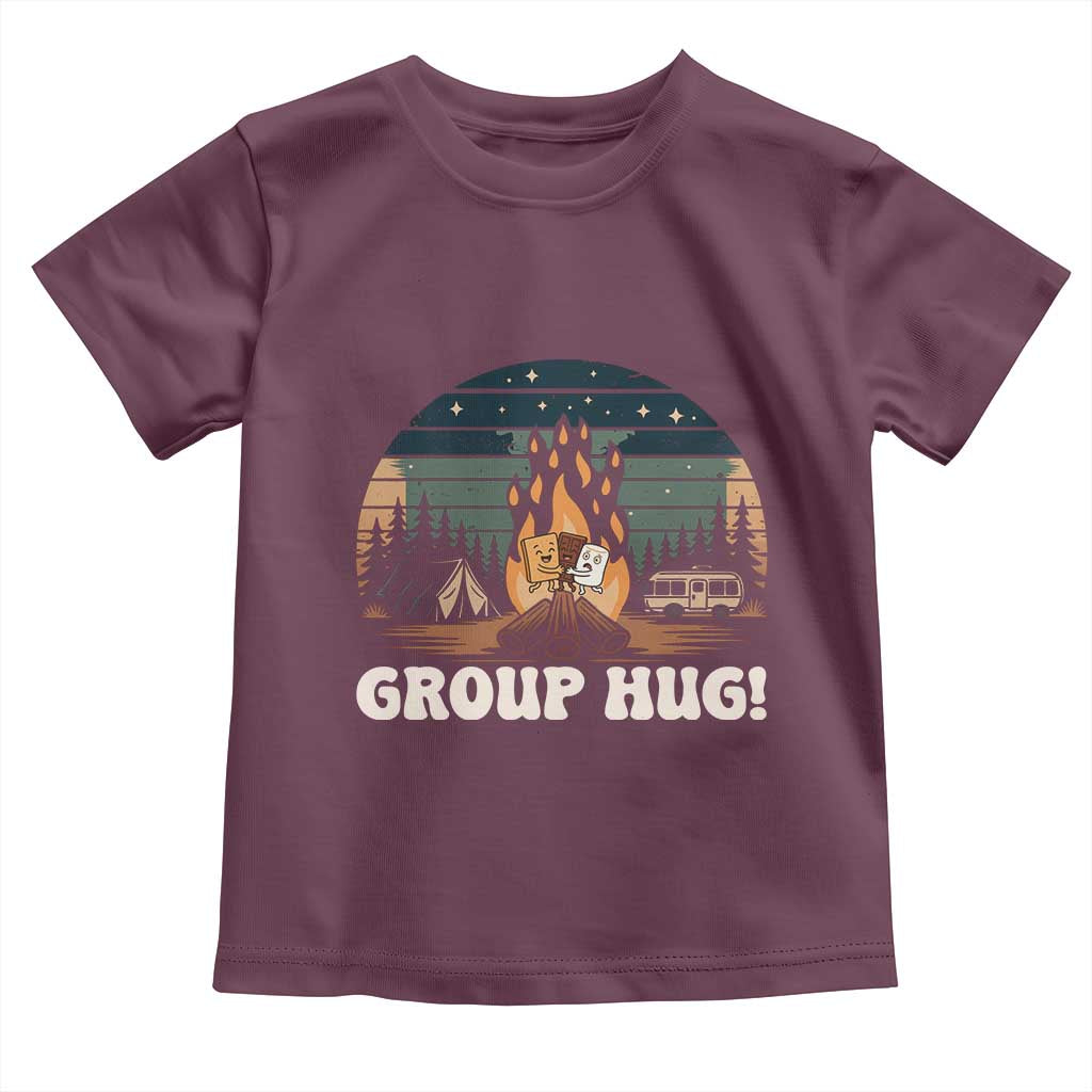 Funny Smores Camping Toddler T Shirt Group Hug - Wonder Print Shop