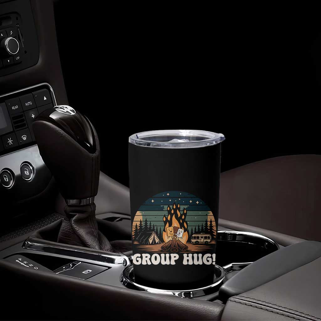 Funny Smores Camping Tumbler Cup Group Hug