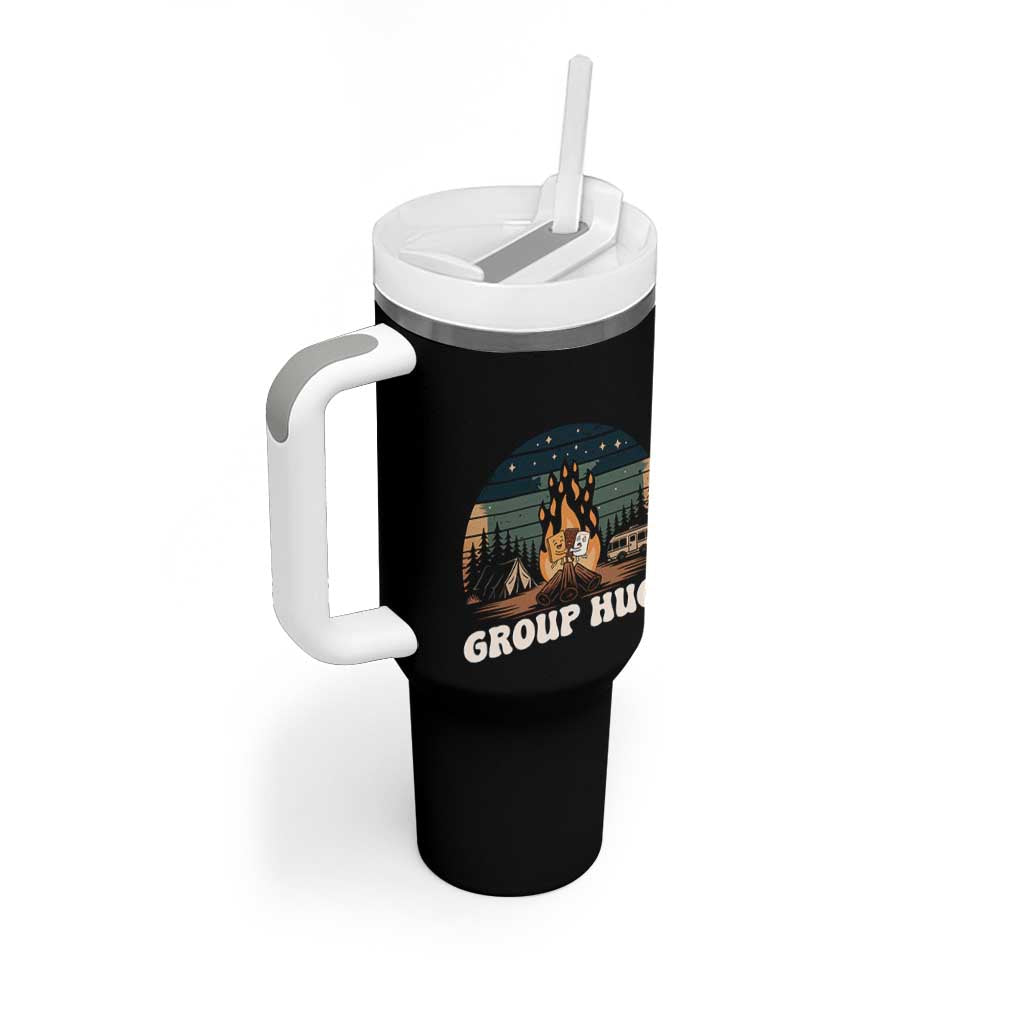 Funny Smores Camping Tumbler With Handle Group Hug