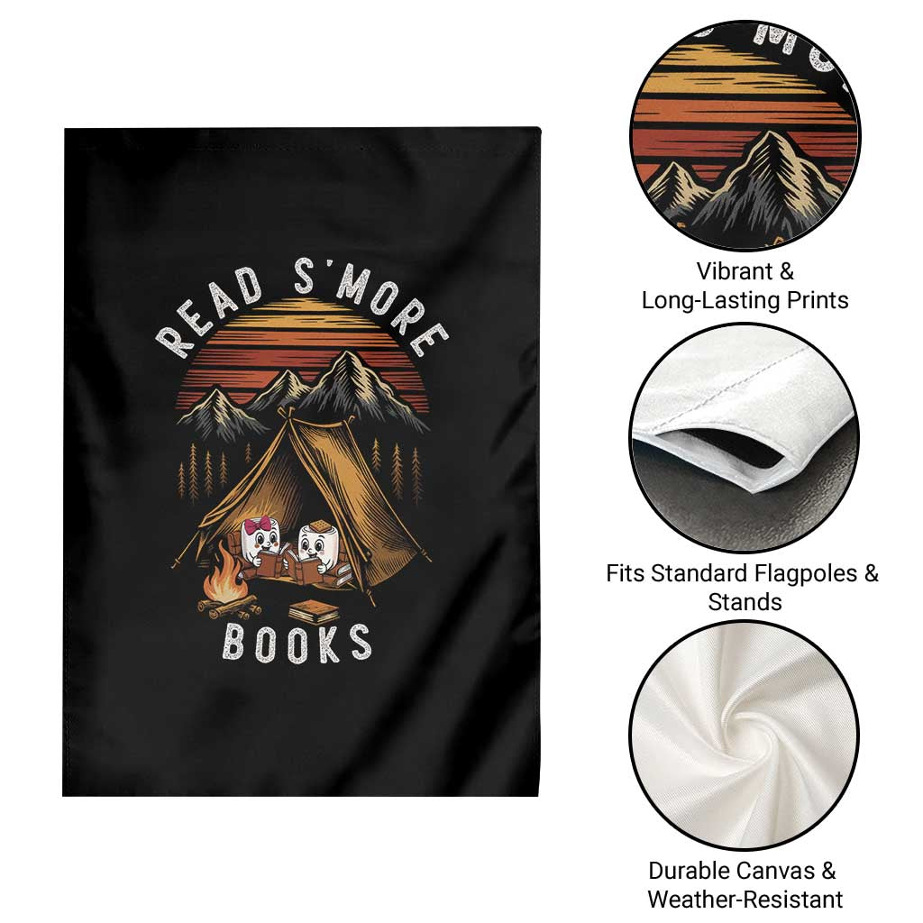 Book Lover Gift Garden Flag Read Smore Books Camping Humor - Wonder Print Shop
