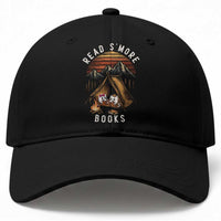 Book Lover Gift Baseball Cap Read Smore Books Camping Humor