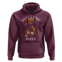Book Lover Gift Hoodie Read Smore Books Camping Humor - Wonder Print Shop