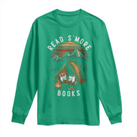 Book Lover Gift Long Sleeve Shirt Read Smore Books Camping Humor - Wonder Print Shop