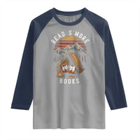 Book Lover Gift Raglan Shirt Read Smore Books Camping Humor - Wonder Print Shop