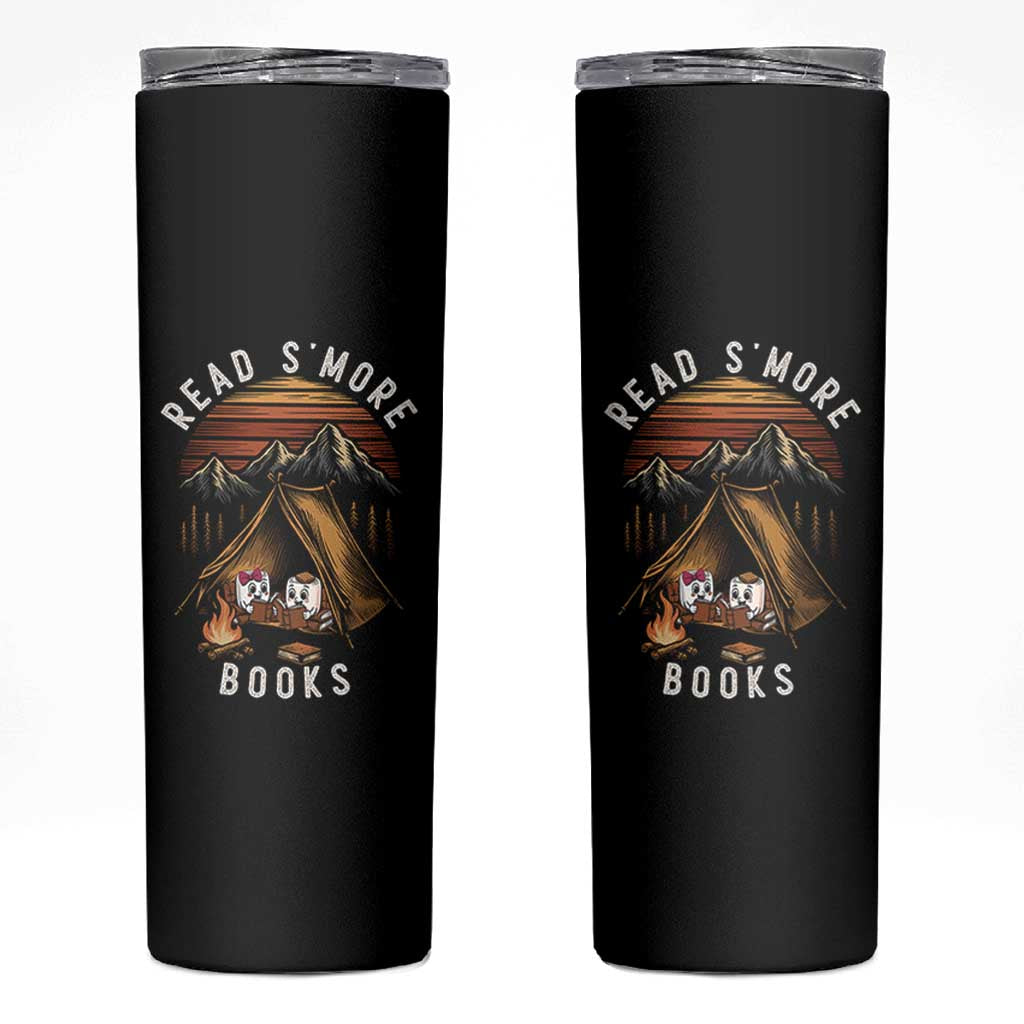 Book Lover Gift Skinny Tumbler Read Smore Books Camping Humor
