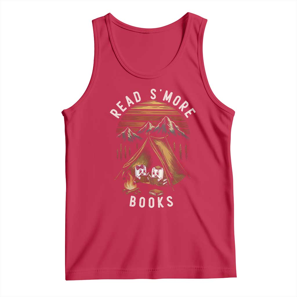 Book Lover Gift Tank Top Read Smore Books Camping Humor - Wonder Print Shop