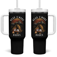 Book Lover Gift Tumbler With Handle Read Smore Books Camping Humor