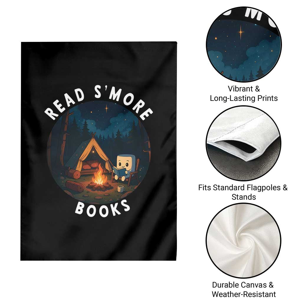 Camping Lover Garden Flag Read Smore Books Funny Smores - Wonder Print Shop