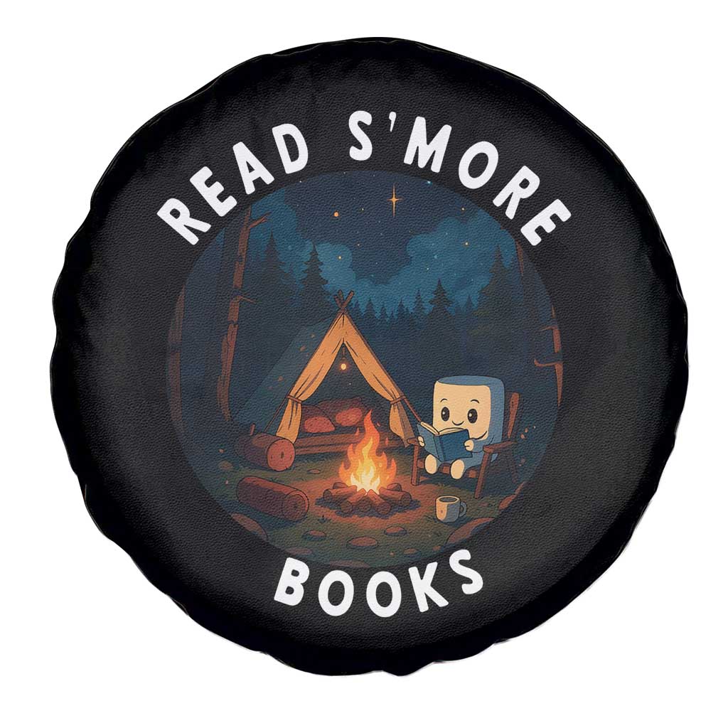 Camping Lover Spare Tire Cover Read Smore Books Funny Smores - Wonder Print Shop