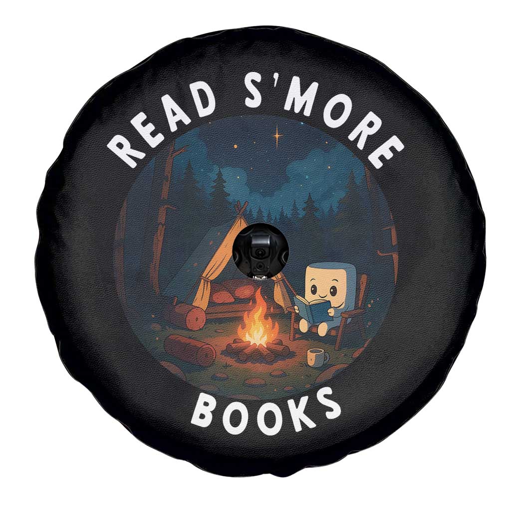 Camping Lover Spare Tire Cover Read Smore Books Funny Smores - Wonder Print Shop