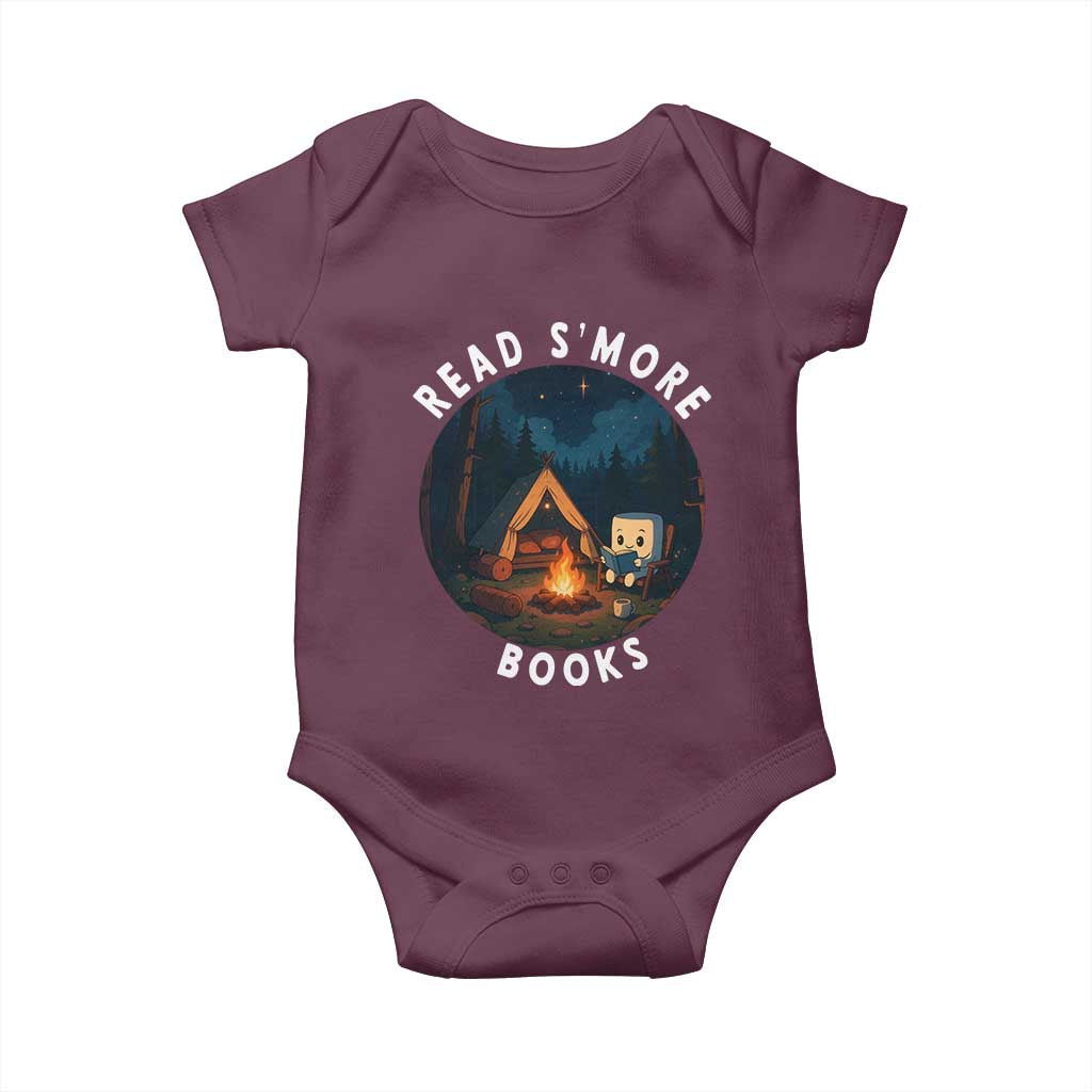 Camping Lover Baby Onesie Read Smore Books Funny Smores - Wonder Print Shop