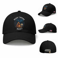 Camping Lover Baseball Cap Read Smore Books Funny Smores