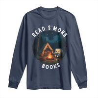 Camping Lover Long Sleeve Shirt Read Smore Books Funny Smores - Wonder Print Shop