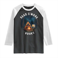 Camping Lover Raglan Shirt Read Smore Books Funny Smores - Wonder Print Shop