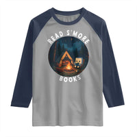Camping Lover Raglan Shirt Read Smore Books Funny Smores - Wonder Print Shop