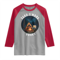 Camping Lover Raglan Shirt Read Smore Books Funny Smores - Wonder Print Shop