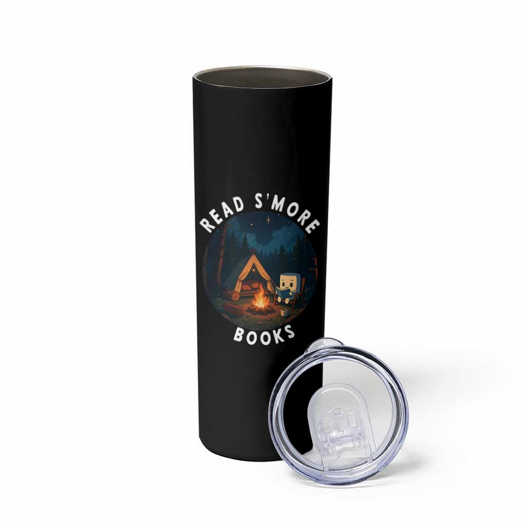 Camping Lover Skinny Tumbler Read Smore Books Funny Smores