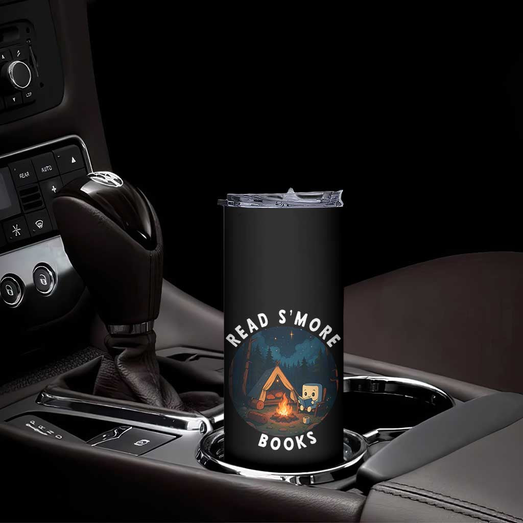 Camping Lover Skinny Tumbler Read Smore Books Funny Smores