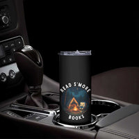 Camping Lover Skinny Tumbler Read Smore Books Funny Smores