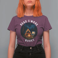 Camping Lover T Shirt For Women Read Smore Books Funny Smores - Wonder Print Shop