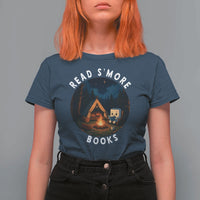 Camping Lover T Shirt For Women Read Smore Books Funny Smores - Wonder Print Shop