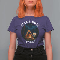 Camping Lover T Shirt For Women Read Smore Books Funny Smores - Wonder Print Shop