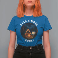Camping Lover T Shirt For Women Read Smore Books Funny Smores - Wonder Print Shop