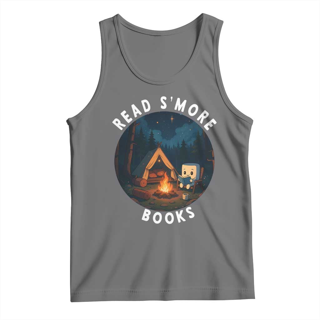 Camping Lover Tank Top Read Smore Books Funny Smores - Wonder Print Shop