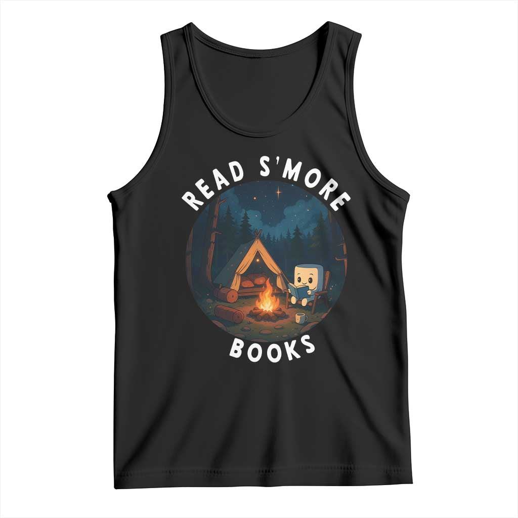 Camping Lover Tank Top Read Smore Books Funny Smores - Wonder Print Shop