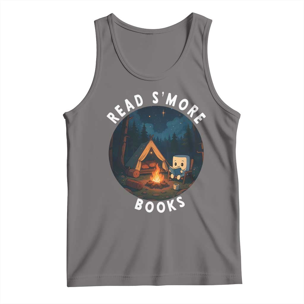Camping Lover Tank Top Read Smore Books Funny Smores - Wonder Print Shop
