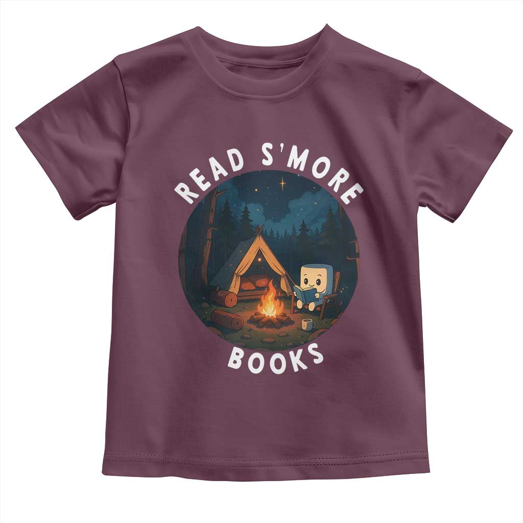 Camping Lover Toddler T Shirt Read Smore Books Funny Smores - Wonder Print Shop