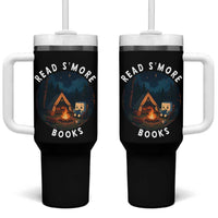 Camping Lover Tumbler With Handle Read Smore Books Funny Smores