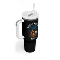Camping Lover Tumbler With Handle Read Smore Books Funny Smores