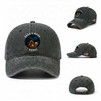 Camping Lover Washed Cotton Baseball Cap Read Smore Books Funny Smores