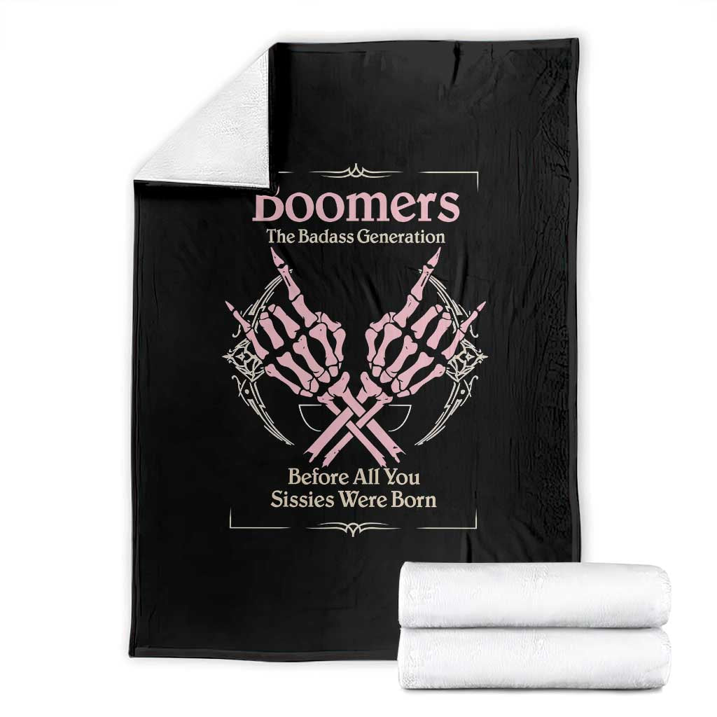 Baby Boomers Throw Blanket The Badass Generation Before All You Sissies Were Born - Wonder Print Shop