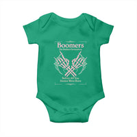 Baby Boomers Baby Onesie The Badass Generation Before All You Sissies Were Born - Wonder Print Shop