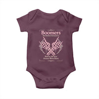 Baby Boomers Baby Onesie The Badass Generation Before All You Sissies Were Born - Wonder Print Shop
